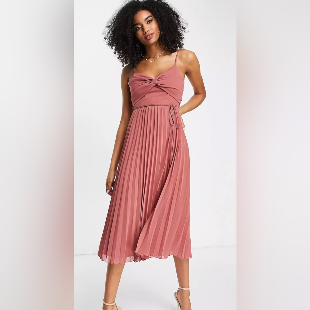 asos pink dress